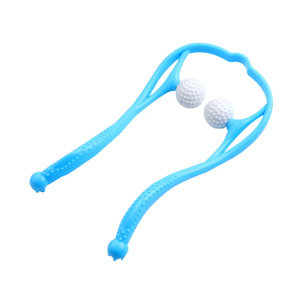 居家SPA】U型手動頸椎按摩器(肩頸儀肩頸滾輪按摩花生球筋膜球指壓瑜珈球穴位按摩復健) - momo購物網- 好評推薦-