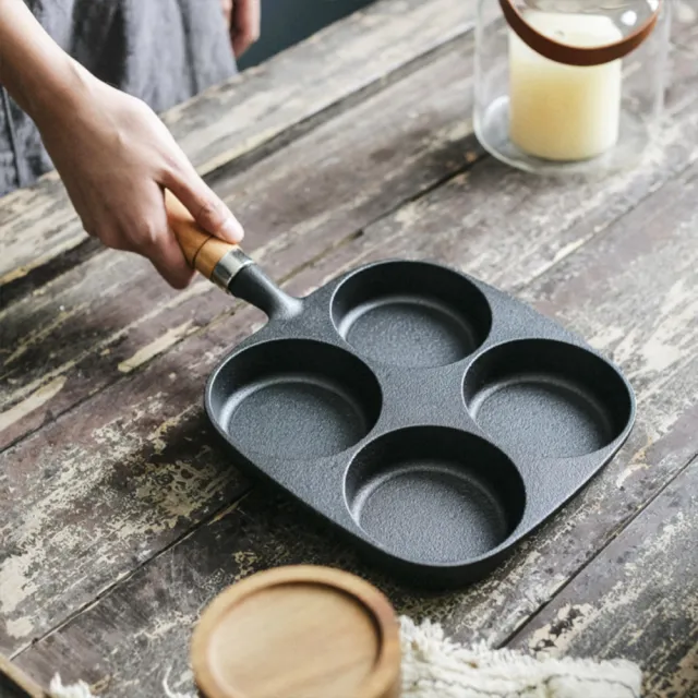 【居家家】加深煎蛋模具鑄鐵家用煎蛋鍋-煎蛋器-蛋糕模具-不粘平底鍋
