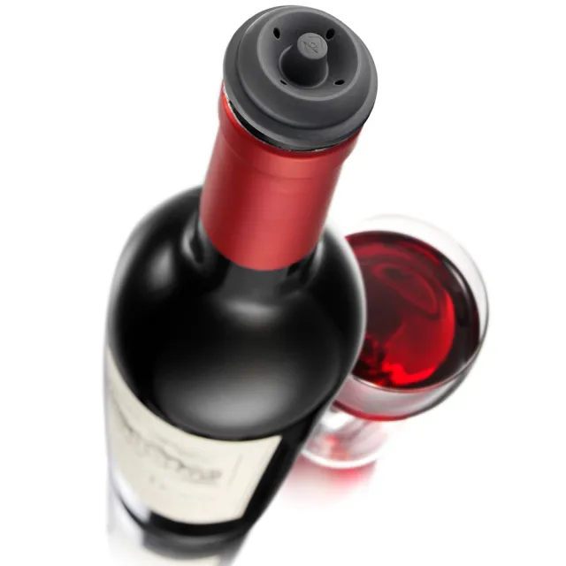 【VACU VIN】荷蘭 紅酒抽真空器 白 / 紅酒塞 真空瓶塞 保鮮瓶塞 葡萄酒塞