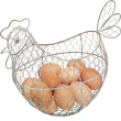 【KitchenCraft】復古造型雞蛋籃 公雞(冰箱收納盒 蔬果收納盒 分層分格)