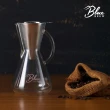 【美國 Blue Brew】手沖咖啡壺2件組 含不鏽鋼雙層濾杯及咖啡壺 600ml(手沖咖啡 濾杯 玻璃水壺 質感生活)