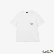 【Arnold Palmer 雨傘】男裝-印花小LOGO貼袋T恤-白色