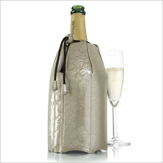 【VACU VIN】荷蘭 束口軟性保冷冰桶 黑1L / 冰酒桶 冰鎮桶 保冰桶
