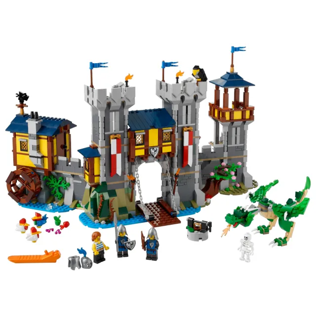 【LEGO 樂高】創意百變系列3合1 31120 中世紀古堡(城堡 市集 禮物 居家擺設)