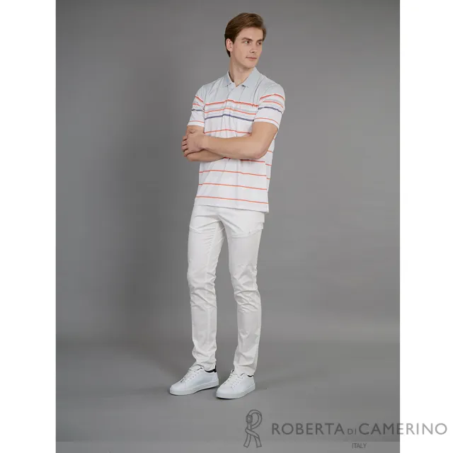 【ROBERTA 諾貝達】男裝 短袖POLO衫-灰色 品味款(台灣製 吸濕排汗)