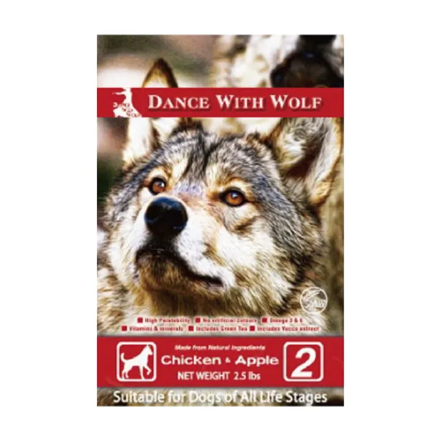 【Dance With Wolf 荒野饗宴之與狼共舞】犬-農場雞肉蘋果(2.5lb)