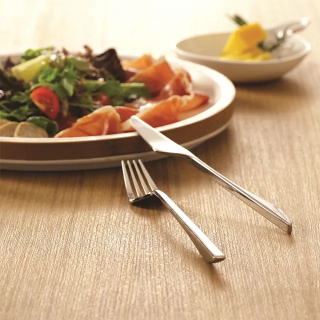 【JIA 品家】書法系列西式餐具不鏽鋼餐叉21.4cm(6件組)