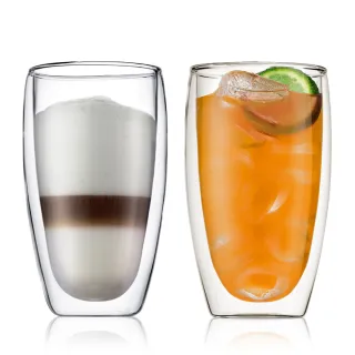 【Bodum】PAVINA 雙層玻璃杯兩件組450cc
