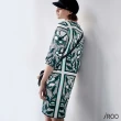 【iROO】花窗圖騰 太空棉 洋裝
