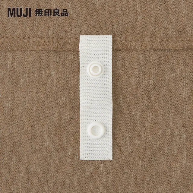 【MUJI 無印良品】棉天竺含落棉被套/單人/混深藍