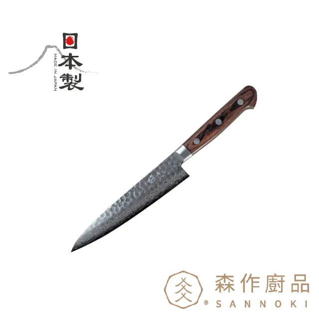 森作廚品SANNOKI】VG10槌目大馬士革削皮刀(水果刀/小刀) - momo購物網