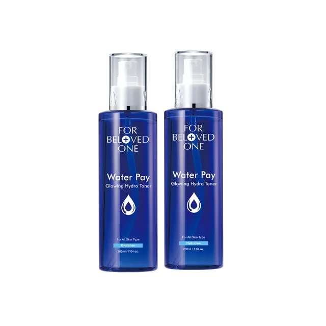 【For Beloved One 寵愛之名】Water Pay 水能亮保濕精華水200ml 買一送一(二裂酵母/油水平衡/噴霧化妝水)