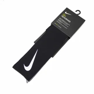 【NIKE 耐吉】頭巾 Tennis Headband 男女款 頭帶 運動休閒 可調頭圍 網球 吸汗 黑 白(NTN0001-0OS)