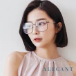 【ALEGANT】燕尾黑未來感縷空金屬方框UV400濾藍光眼鏡(輕量質感設計網紅話題款)