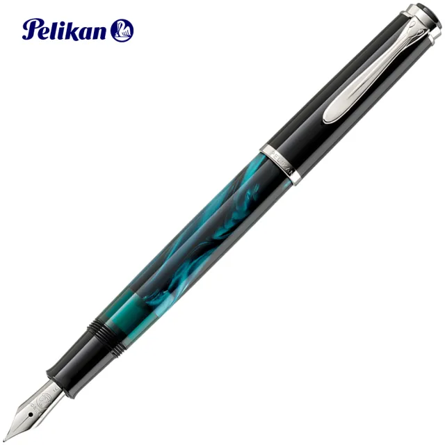 【Pelikan】百利金 特別版經典系列 M205 青綠大理石紋鋼筆