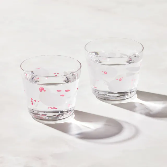 【有種創意食器】日本富硝子 - 變色自由杯 - 幸福白文鳥 - 雙件組(220ml)