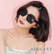 【ALEGANT】關島的夜靜星原(韓版微光焦點黑透視感方框墨鏡/UV400太陽眼鏡/韓星配戴款)