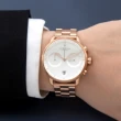 【Nordgreen】ND手錶 Pioneer 先鋒 42mm 玫瑰金殼×白面 玫瑰金三珠精鋼錶帶(PI42RG3LROXX)