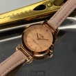【COACH】COACH蔻馳女錶型號CH00007(粉紅色鑽圈錶面玫瑰金錶殼粉紅真皮皮革錶帶款)