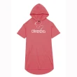 【KAPPA】女款運動針織連帽短袖衫(胭脂紅  31181LW705)