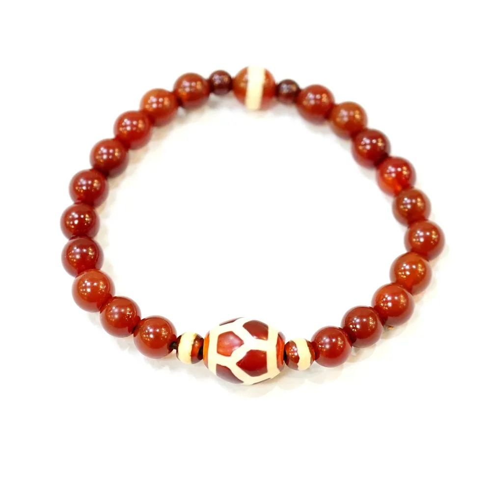 【高級天珠/高級ジービーズ】福壽天珠 《藏珠家天珠》延年益壽 增福增壽之表徵 福壽天珠項鍊