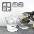 透明防滑貓碗餵食架(護頸碗 貓碗架 高腳碗 餵食器 水盆 飼料碗 寵物碗)