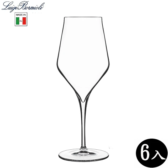 【Luigi Bormioli】頂級紅酒杯 水晶玻璃 450ml/6入 450ml(紅酒杯)