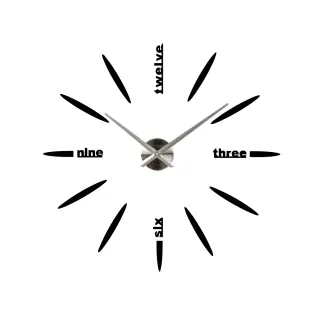 【METER DEER 米鹿】3D 立體壁貼 靜音時鐘 專利正品 DIY 光芒英文款(#DIY#時鐘#立體壁貼#牆面裝飾)