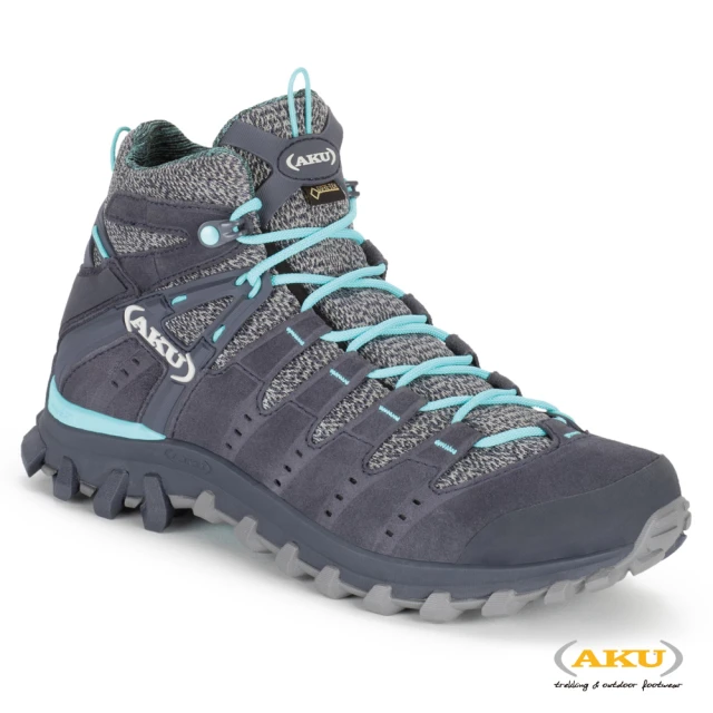 AKU 女 中筒 輕量多功能登山健行鞋 深灰/亮藍 ALTERRA LITE MID GTX WS(AK714-274/登山鞋/健行鞋)