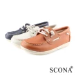 【SCONA 蘇格南】SCONA 蘇格南 全真皮 舒適休閒帆船鞋(藍色 7356-1)