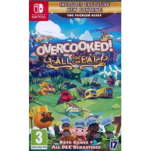 【Nintendo 任天堂】NS Switch 胡鬧廚房！全都好吃 中英日文歐版(煮過頭大合輯 Overcooked)