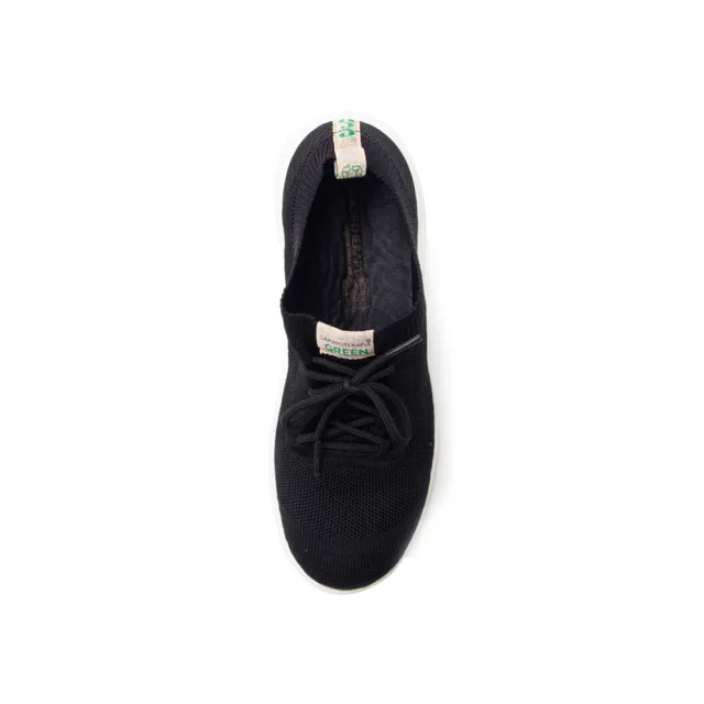 【SAPATOTERAPIA】女 ECO綠色生態輕質綁帶運動休閒鞋 女鞋(黑色)