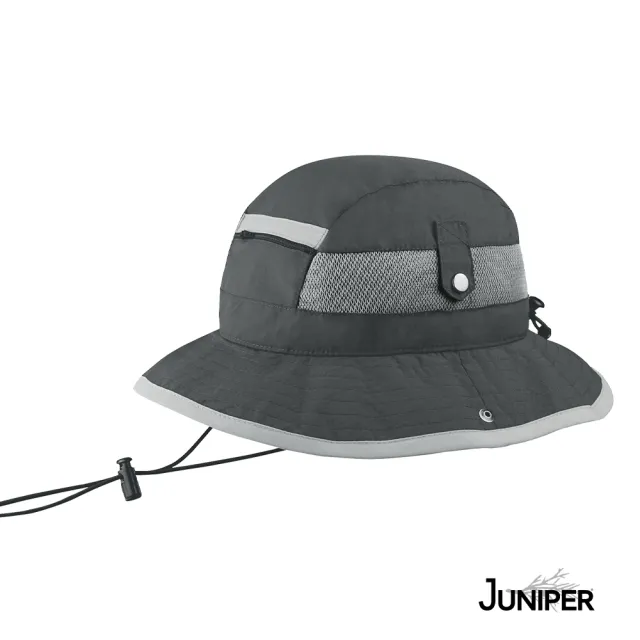 【Juniper 朱尼博】戶外抗UV防曬遮陽漁夫釣魚帽 MJ7225(帽子/防曬帽/登山帽/釣魚帽)