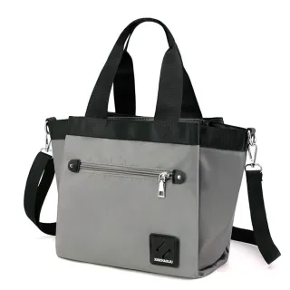 【Acorn 橡果】新款斜背包手提包側肩包托特包防水包購物包6534(灰色)