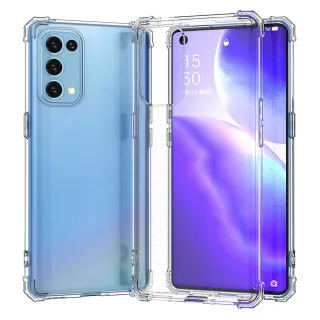 【Ayss】OPPO Reno 5 Pro 5G/6.55吋 超合身軍規手機空壓殼(四角氣墊防摔/美國軍方米爾標準認證-透明)