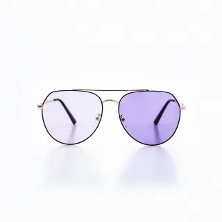 【ASLLY】S2032飛行員變色雙抗紫色墨鏡/太陽眼鏡