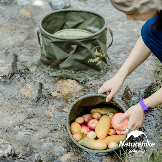 【Naturehike】凌沃多用途便攜可折疊PVC水桶 儲水盆20L(台灣總代理公司貨)