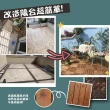 【歐樂生活館】DIY拼接式實木地板10入組（園藝景觀 居家裝潢）(卡扣式拼接 防水防銹)