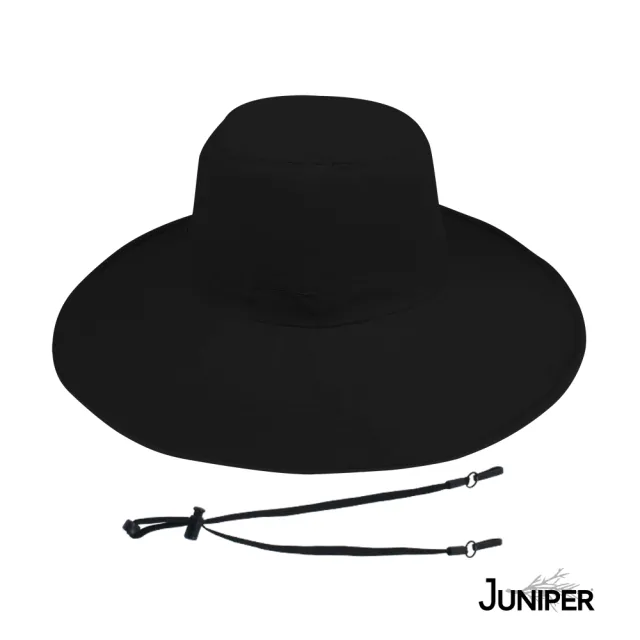 【Juniper 朱尼博】戶外大帽眉抗UV防潑水防曬遮陽帽 MJ7228(帽子/防曬帽/登山帽/大眉帽)