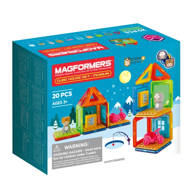 【Magformers】磁性建構片-青蛙的家+企鵝的家(2021新品上市)