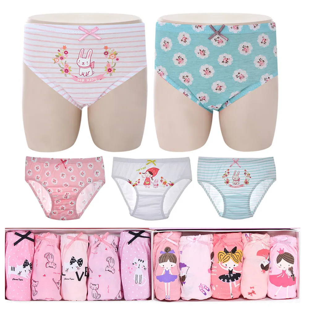 女童 內衣褲 BabyPark】韓國純棉兒童內褲5入組(三角褲女童內褲) - momo購物網- 好評推薦-2025年7月