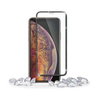 【Ringke】iPhone 11 Pro / Xs / X 5.8吋 ID Glass 滿版強化玻璃螢幕保護貼(Rearth 保貼；珠寶飾邊版)