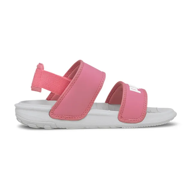 【PUMA】PUMA Soft Sandal PS 男女大童 涼拖鞋 粉白色(37569503)