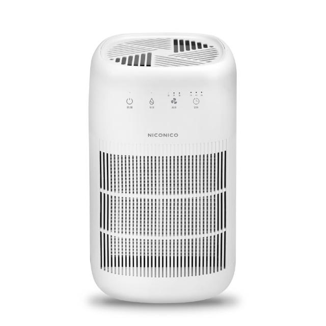 NICONICO NI-DC1004 除濕清淨機,配備HEPA濾網,提供高效除濕與空氣清淨功能,適合5~10坪空間使用。機身尺寸190x190x330mm,重量僅2.7kg,45dB低噪音運作,消耗電功率45W,支援110V電源。白色系設計,微電腦電子式除濕,定時功能方便操作,水箱容量1L以下,無連續排水,產地中國,保固1年。理想選擇,快速除濕並改善室內空氣品質! NICONICO NI-DC1004