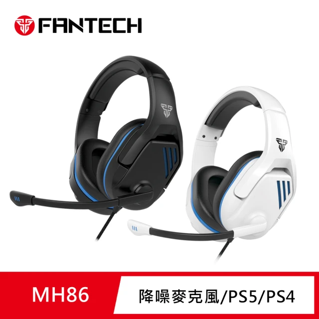 【FANTECH】手機/電腦遊戲雙用耳罩式耳機(MH86)