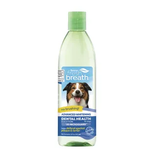 【Fresh breath 鮮呼吸】犬貓強效型潔牙水 16oz(天然寵物潔牙水、用喝的不用刷牙)