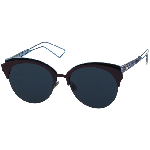 【Dior 迪奧】太陽眼鏡(暗紅+藍色)