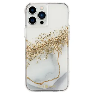 【CASE-MATE】iPhone 13 Pro 6.1吋 Karat Marble(鎏金石紋防摔抗菌手機保護殼)