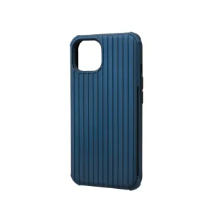 【Gramas】iPhone 13 6.1吋 Rib 軍規防摔經典手機殼(藍)