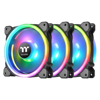 【Thermaltake 曜越】Riing Trio 12 RGB水冷排風扇TT Premium頂級版 -三顆包裝(CL-F072-PL12SW-A)